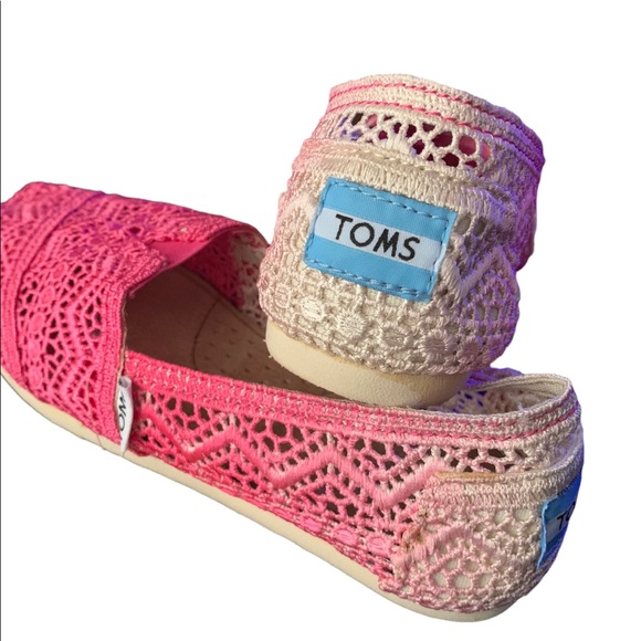NWT Toms Pink Ombre Embroidered Shoes size 5 - Picture 3 of 5